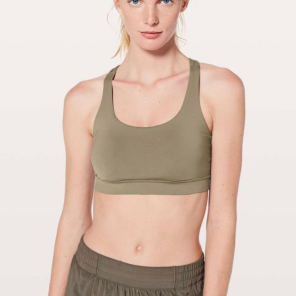 Lululemon Green Fern Highlander Energy Bra